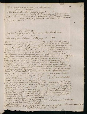 81r-83r, Theoremata circa divisores numerorum und Literaturhinweise