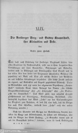 Die Freiberger Berg- und Hütten-Knappschaft, ihre Kleinodien und Feste