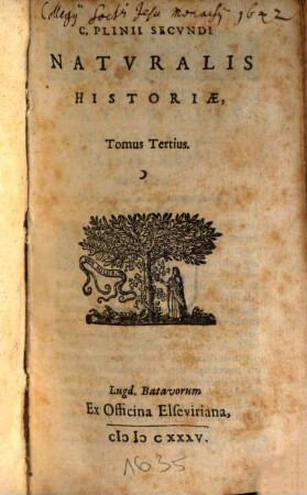 C. Plinii Secundi Historiae Naturalis Libri XXXVII. 3
