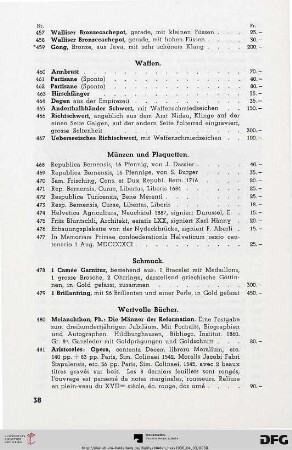 Waffen (Nr. 460-467)