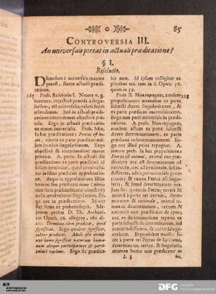 Controversia III.