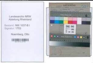Entnazifizierung Otto Nuernberg , geb. 15.02.1903 (Techn.Angestellter)