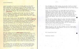 Flugblatt mit Wahlaufruf von Franziska Schmidt für OB-Kandidat Dr. Hans Hoffmann