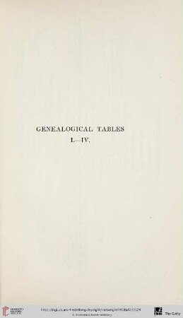 Genealogical Tables