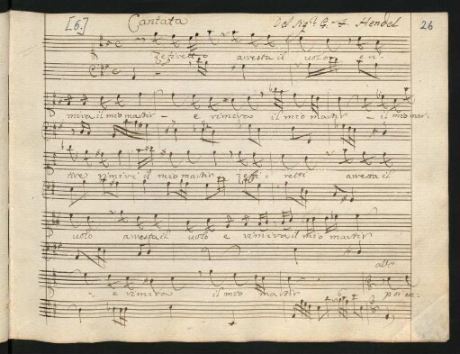 Zeffiretto arresta il volo; S, bc; HWV 177