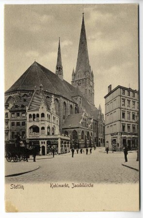 Stettin. Kohlmarkt, Jacobikirche