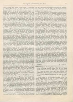 10-13 [Rezension] Sillem, C. H. W. (Hrsg.), Briefsammlung des Hamburgischen Superintendenten Joachim Westphal aus den Jahren 1530-1575
