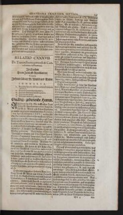 Relatio CXXXVII.
