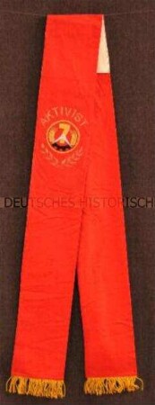 Schärpe für Aktivisten des Siebenjahrplanes