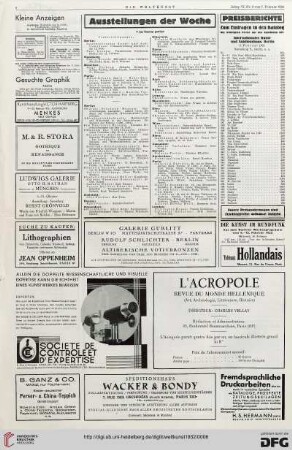 Nr. 6 (7. Feb. 1932), S. 4: Preisberichte