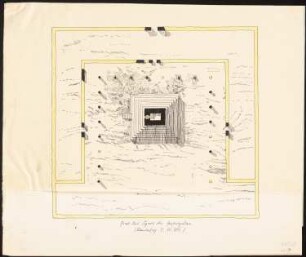 Grab des Kyros, Pasargadae: Grundriss des Grabes, nach Dieulafoy I, Pl. XVIII.