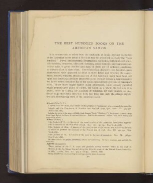 THE BEST HUNDRED BOOKS ON THE AMERICAN SAILOR
