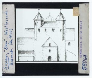 Goslar, St. Simon und Juda (Dom) : Rekonstruktione d. Westfassade um 1050