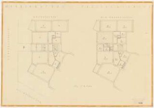 Wohnhaus Liliencronstraße/Presselstraße, Berlin-Steglitz: 2 Grundrisse Erdgeschoss, 1.-4. Obergeschoss, 1:100