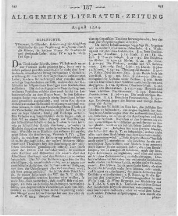 Erläuterungen der Jüdischen Geschichte bis zur Zerstörung Jerusalems durch die Römer. Tübingen: Osiander 1824