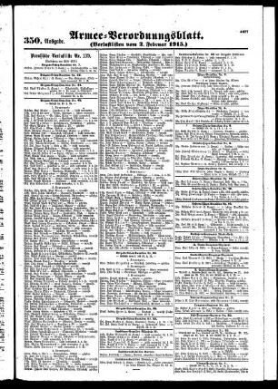 350.Ausgabe. Dienstag, 2. Februar 1915