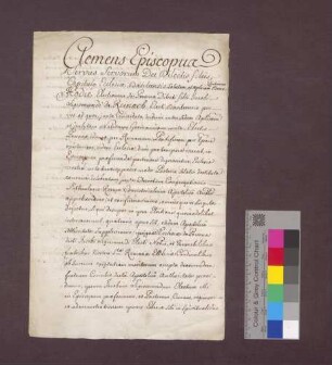 Papst Clemens XII. konfirmiert die Wahl des Jakob Sigmund von Reinach-Steinbrunn zum Bischof von Basel.