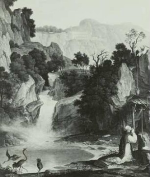 Landschaft mit dem heiligen Benedikt