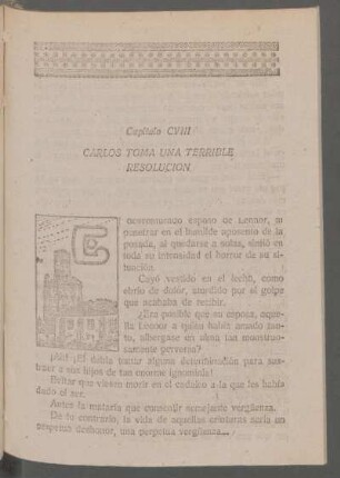 Capítulo CVIII - Carlos toma una terrible resolución