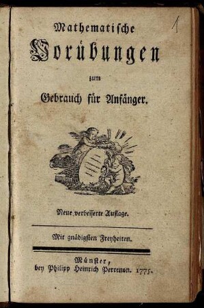 Mathematische Vorübungen zum Gebrauch für Anfänger