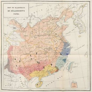 Map to illustrate Mr. Möllendorff's paper