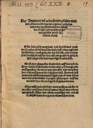 Von der Beycht ob die der Bapst macht hab zugepieten