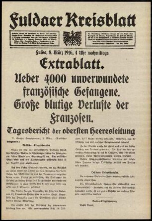 Ausgabe vom Mittwoch, den 08. März 1916.