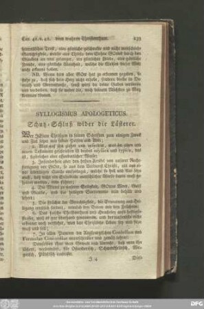Syllogismus Apologeticus. Schutz-Schluß wider die Lästerer.