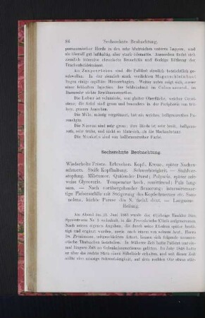 Sechszehnte Beobachtung.