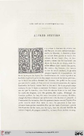 2. Pér. 17.1878: Alfred Stevens, [1] : les artistes contemporains