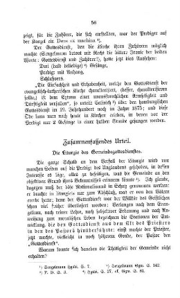 Zusammenfassendes Urteil.
