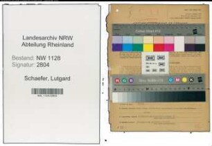 Entnazifizierung Lutgard Schaefer , geb. 20.11.1916 (Polizistin)