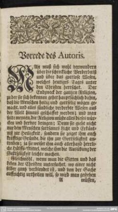 Vorrede des Autoris