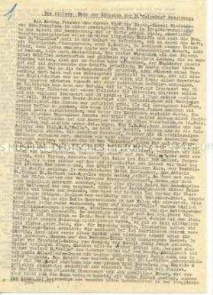 Erlebnisbericht über die Gefangenschaft in San Francisco und Algier und die Heimkehr am 10. August 1940 - Nachlass