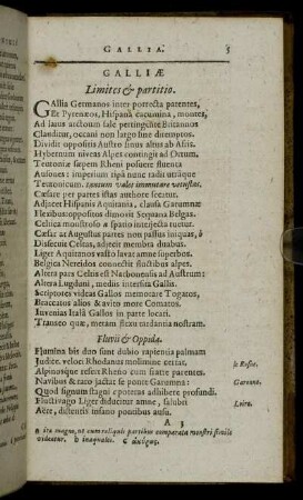 Galliae Limites & partitio