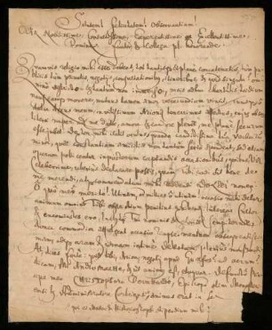 Brief von Christian Franz Paullini an Johann Dolaeus
