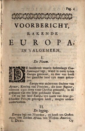Johan Hubners, J. U. L. Volmaakte Geography, 1. Van Europa, Portugal, Spanjen, Vrankryk, Engeland, Schotland ...