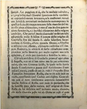 Della vera origine di Guastalla : Dissertazione