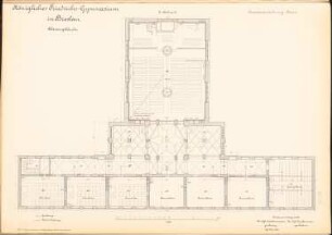 Friedrichs-Gymnasium, Breslau: Grundriss 2.OG 1:100