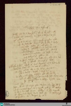 Brief von Joseph M. Hägele an Joseph Bader von 1857 - K 3348, 15