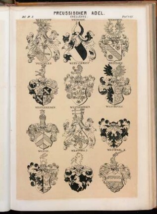 Taf. 485. Wernsdoff. - Wersabe. - Werther. - Werthern. - Wery v. Limont. - Westdorf. - Westerhausen. - Westernhagen. - Westhoven. - Westin. - Westphal I. - Westphal II.