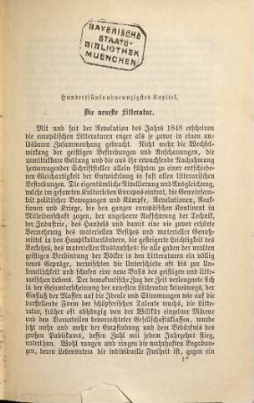 Geschichte der neuern Litteratur, 7. Realismus und Pessimismus