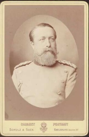 Großherzog Friedrich I. in Uniform, Brustporträt.