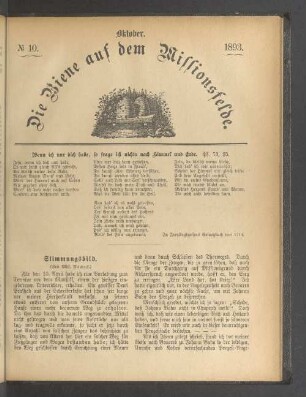 N° 10. Oktober. 1893