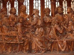 der Heiligblutaltar in der Stadtkirche St. Jakob, von Tilmann Riemenschneider