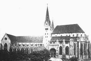 Augsburg, Dom, von Süden