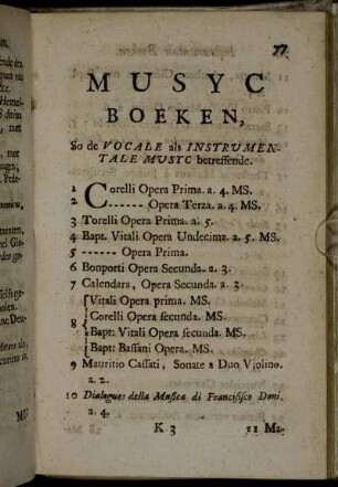 Musyc Boeken
