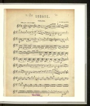 Sonate. Violine.