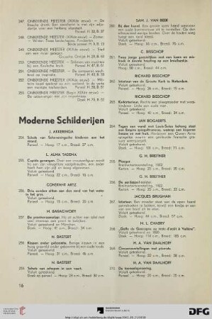 Moderne schilderijen (Nr. 254-740)