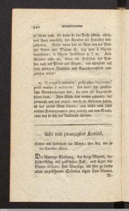 Acht und zwanzigstes Kapitel.